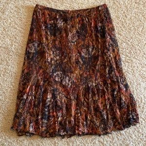 Black and brown skirt